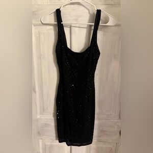 Windsor Black Sequin Mini Dress